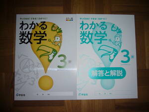 ★ 未使用　わかる数学 3　東　やってみる！できる！力がつく！　別冊解答と解説　別冊付録 付属　学宝社　カラー版　分かる数学