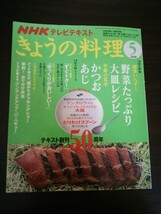 Ba1 10365 NHKきょうの料理 2008年5月号 副菜いらず!野菜たっぷり大皿レシピ 季節の食卓 かつお・あじ 節約!おでかけ弁当 本格ビビンバ 他_画像1