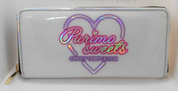 【新品】PURIMO SWEETS　レディース　長財布　ラウンドファスナー　ホワイト　ハート