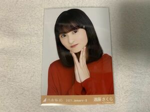 乃木坂46 2021.January-II ロングニットワンピ 生写真 遠藤さくら ヨリ