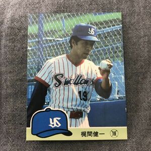 1984年　カルビー　プロ野球カード　84年　362番　ヤクルト　梶間　　　【管理NO:3-06】