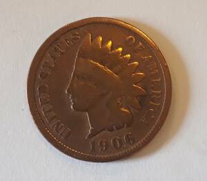アメリカ 1906年 1セント 銅貨
