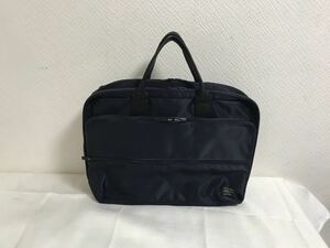  genuine article Porter PORTER original leather nylon business tote bag Boston bag handbag travel travel men's lady's navy blue navy 