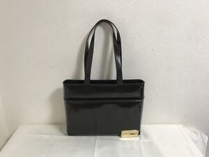 本物グッチGUCCI本革エナメルレザービジネスバッグハンドトートボストンバック茶ブラウンメンズレディース旅行トラベル