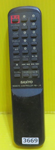 即発送！AU-3669■SANYO ■ オーディオ用 リモコン RB-J9■ 動作品　保証付