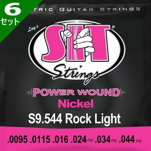 6 комплект SIT S9.544 Power Wound Rock Light 009.5-044es I чай электрогитара струна 