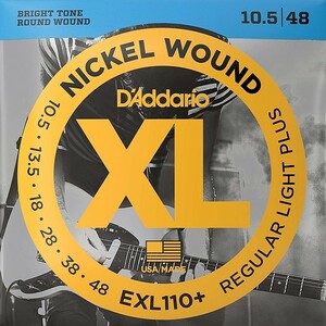 D'Addario EXL110+ Nickel Wound 010.5-048 D'Addario electric guitar string 
