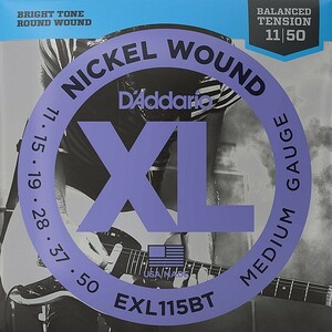D'Addario EXL115BT Balanced Tension Nickel Wound 011-050 D'Addario electric guitar string 