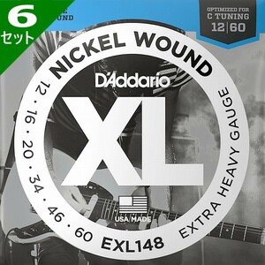 6セット D'Addario EXL148 Nickel Wound 012-060 ダダリオ エレキギター弦