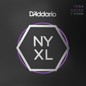 7弦用 D'Addario NYXL1164 Medium 011-064 ダダリオ エレキギター弦