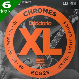 6 комплект D'Addario ECG23 Flat Wound 3 струна wow ndo010-048 D'Addario Flat раунд электрогитара струна 