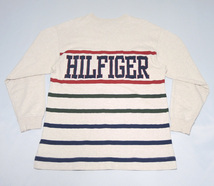 TOMMY HILFIGER（トミーヒルフィガー）／長袖VネックTシャツ/前後ロゴ ロングスリーブカットソー-sizeM（L相当）／管CPVW_画像5