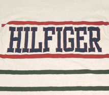 TOMMY HILFIGER（トミーヒルフィガー）／長袖VネックTシャツ/前後ロゴ ロングスリーブカットソー-sizeM（L相当）／管CPVW_画像6