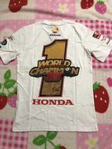 REPSOL HONDA HRC マルク・マルケス 93 ワールドチャンピオン　2019 EIGHTBALL Tシャツ　M ホワイト 半袖Tシャツ_画像4