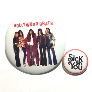 デカ缶バッジ 5.8cm Hollywood Brats Sick On You The Boys Glam Rock Power Pop Punk Garage Punk