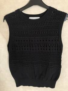 USED*MERCURYDUO* no sleeve knitted * black * free size *250 jpy 