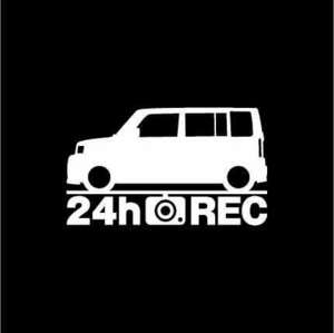 【ドラレコ】トヨタ bB【30系】後期型 24時間 録画中 ステッカー