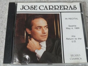 CD　ホセ・カレーラス Jose Carreras: In Recital (Seattle, May 4, 1989)
