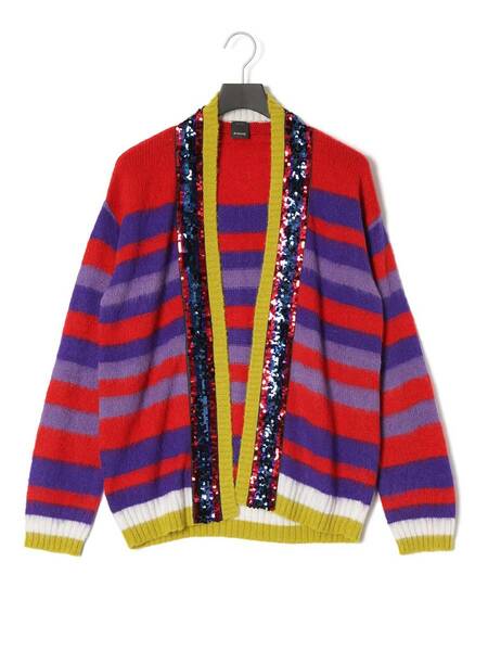 ▼伊製▼新品▼PINKO ピンコ SLIDE CARDIGAN スパンコール付きニットカーディガン▼Sサイズ▼66,000円▼