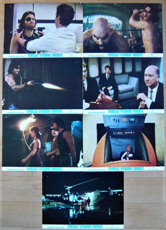 ニューヨーク1997 ユーゴスラビア版オリジナルロビーカード7枚セット, 映画, ビデオ, 映画関連グッズ, 写真