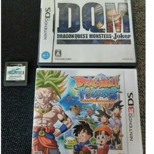3DSソフト DRAGON BALLﾌｭｰｼﾞｮﾝｽﾞ他2本ｾｯﾄ