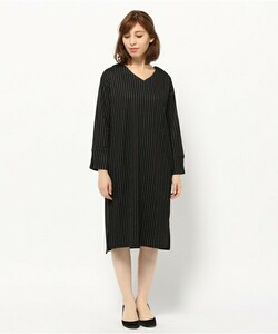 即決★新品♪ライトオン バックナンバー ストライプ ポンチチュニック ワンピース ブラック 黒 Mサイズ Right-on BACK NUMBER 