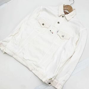 # Karl hell mKARL HELMUT pull over eggshell white cotton jacket L size [.. some stains dirt have ]#DA39