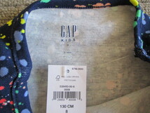 ★新品Gap Kidsギャップカラフルドット柄半袖パジャマ130★紺_画像4