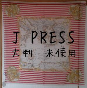  new goods J.PRESS J. Press marine taste border large size scarf 