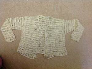  used race knitted cardigan bolero 120.