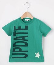 ラスト　新品　3can4on(Kids) 【コットン100%】ボーイズロゴTシャツ　モスグリーン 110cm 定価1098円_画像1