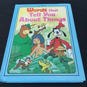 a95 WordsthatTellyouAboutThings Disney ディズニー 世界名作アニメ絵本 ディズニー絵本 絵本 本 プーさん 名作 ミッキー 英語 英訳 小学