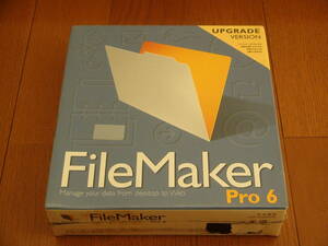 # new goods unopened FileMaker pro 6 Japanese edition for Windows UPver regular goods package version 