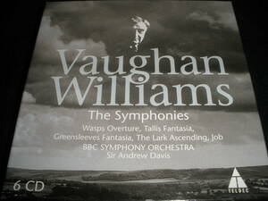 6CD ヴォーン＝ウィリアムズ 交響曲 全集 Ａ.デイヴィス BBC グリーンスリーヴス タリス 幻想曲 海 V Williams Complete Symphonies Davis