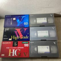 refle〓 SONY VHSビデオテープ 6個まとめ売り！未使用品_画像1