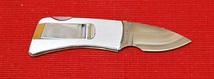 NO.MC-2　KARTZ USA Money Clip Knife・ホワイトマイカルダーアイボリーハンドル・Stainless steel Blade:4cm。Closed:7ｃｍ_画像3