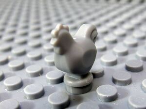 ★LEGO★動物★Chicken_A_Light Bluish Gray(95342-086)