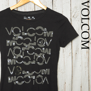 ST2121 ボルコム VOLCOM Tシャツ レディース S 肩幅35 メール便可 xq