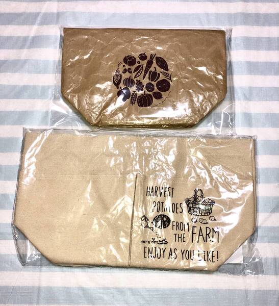 【非売品】Calbee カルビー 大収穫祭*ベジトート&オリジナルランチバッグ*2個セット