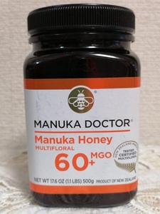 Manuka Doctor マヌカハニー 60+ MGO 500g 100% NZ産