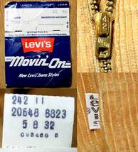 t597/LEVIS20648 コーデュロイ デッドストック ベルト付き！78年製　アメリカ製 _画像2