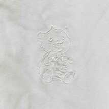 F1344L◇MARIEB マリービー◇サイズＭ～Ｌ位 半袖 カットソー プルオーバー ホワイト レディース 刺繍 日本製 _画像6