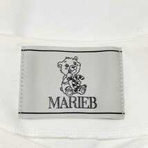 F1344L◇MARIEB マリービー◇サイズＭ～Ｌ位 半袖 カットソー プルオーバー ホワイト レディース 刺繍 日本製 _画像7