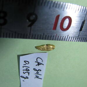 金ナゲットカリフォルニア鉱脈金塊ゴールドフィンガー 0.195ｇの画像5
