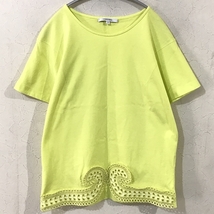 CARVEN カルヴェン レースカットソー S イエロー系【代官山k02】_画像1