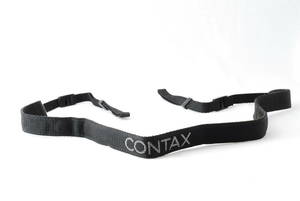 ☆美品☆Contax コンタックス Carl Zeiss カメラ ストラップ 黒色(ブラック)×銀色(グレー) 刺繍文字 ショルダー ネック Camera Strap☆