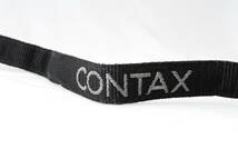 ☆美品☆Contax コンタックス Carl Zeiss カメラ ストラップ 黒色(ブラック)×銀色(グレー) 刺繍文字 ショルダー ネック Camera Strap☆_画像3