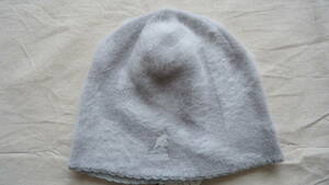 KANGOL old model knit cap silver gray one size 50%off half-price Kangol letter pack post service light 