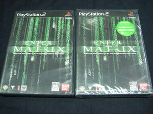 PS2 ENTER THE MATRIX 　２つ　未開封品と中古