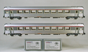 LS.Models #72031 SNCB（ベルギー国鉄） ミストラル６９型客車（A8tu） 増結２輌セット Ｅｐ.４ａ